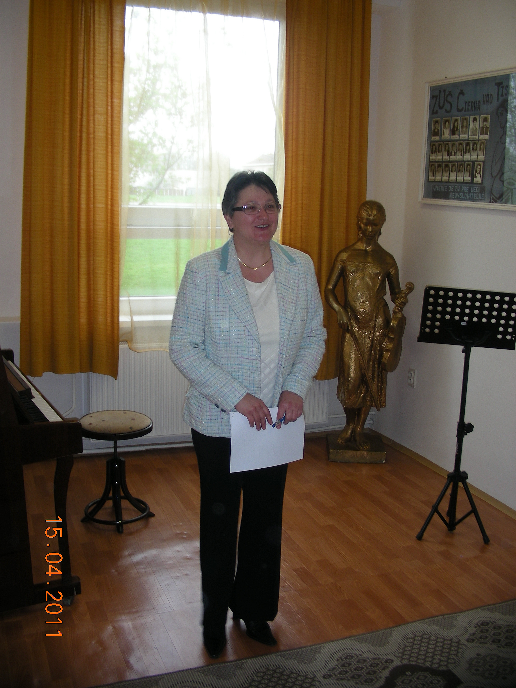 Pani riaditeľka Eva Chomová